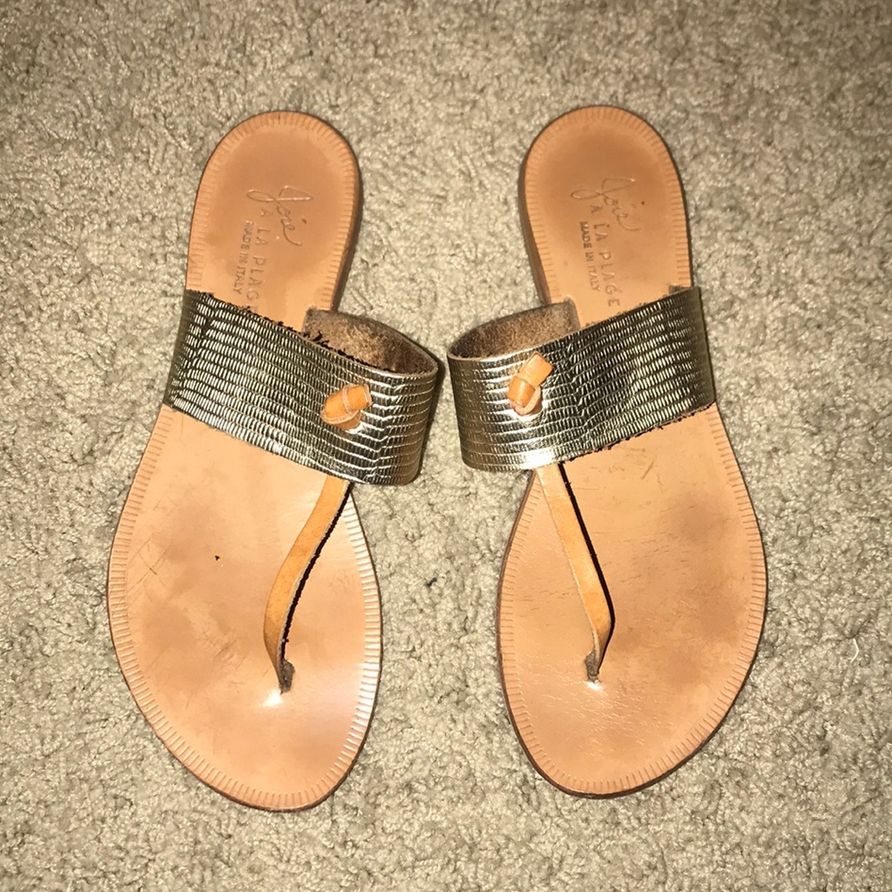 Joie A La Plage Metallic Sandal Size 38.5